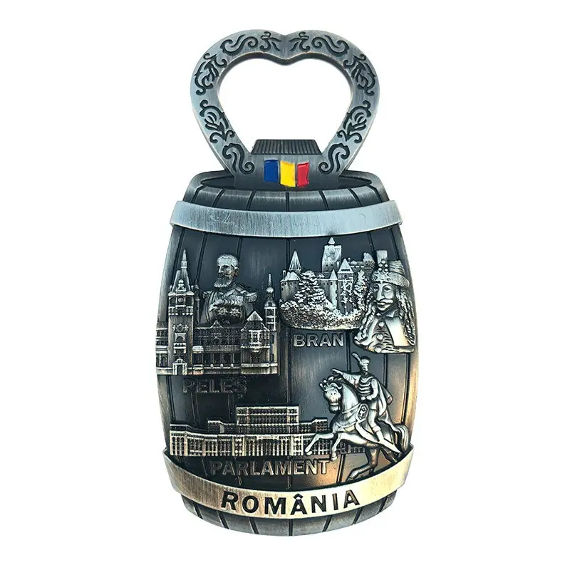 Romania, parlament, castele, magnet desfacator butoias din metal, model 159h